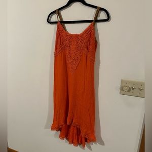 Orange Miss Me Dress. Size L
